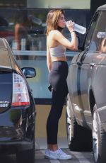 KAIA GERBER in Leggings Out for Drinks in West Hollywood 10/22/2020