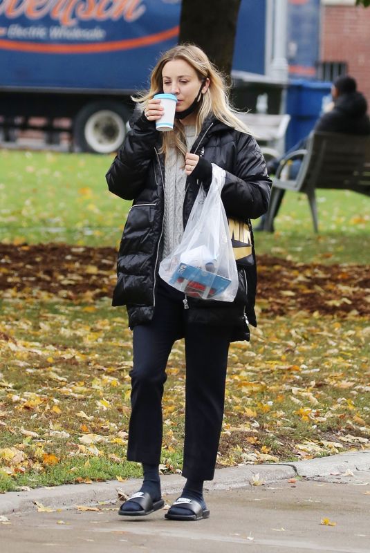 KALEY CUOCO Leaves a Spa in Toronto 10/26/2020