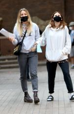 KALEY CUOCO on the Set of The Flight Attendant in New York 10/06/2020