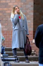 KALEY CUOCO on the Set of The Flight Attendant in New York 10/06/2020