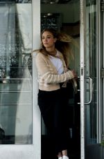 KALEY CUOCO on the Set of The Flight Attendant in New York City 10/10/2020