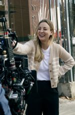 KALEY CUOCO on the Set of The Flight Attendant in New York City 10/10/2020
