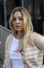KALEY CUOCO on the Set of The Flight Attendant in New York City 10/10/2020