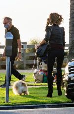 KATE BECKINSALE Out with her Dog in Santa Monica 10/26/2020
