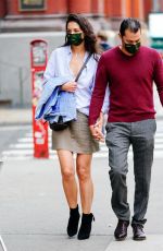 KATIE HOLMES and Emilio Vitolo Jr Out in New York 10/22/2020