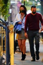 KATIE HOLMES and Emilio Vitolo Jr Out in New York 10/22/2020