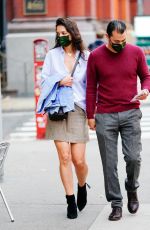 KATIE HOLMES and Emilio Vitolo Jr Out in New York 10/22/2020