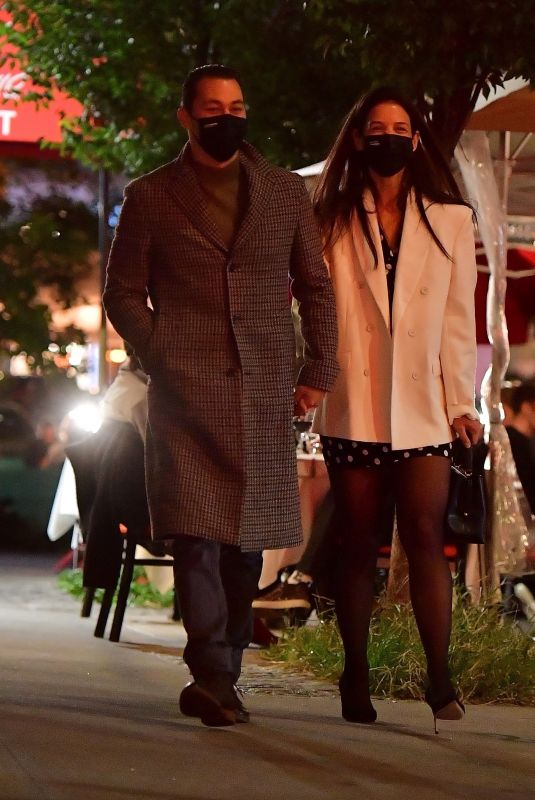 KATIE HOLMES and Emilio Vitolo Jr. Night Out in New York 10/04/2020