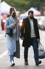 KATIE HOLMES and Emilio Vitolo Jr. Out in New York 10/05/2020