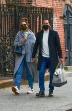 KATIE HOLMES and Emilio Vitolo Jr. Out in New York 10/05/2020