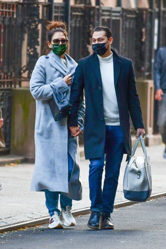 KATIE HOLMES and Emilio Vitolo Jr. Out in New York 10/05/2020