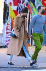 KATIE HOLMES and Emilio Vitolo Jr. Out Riding Citi Bikes in New York 10/20/2020
