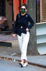 KATIE HOLMES Out in New York 10/15/2020