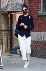 KATIE HOLMES Out in New York 10/15/2020