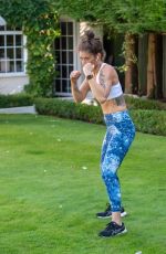 KATIE WAISSEL Workout at a Park in London 10/24/2020