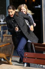 KELLI GIDDISH and Jamie Gray on the Set of Law & Order: SVU in New York 10/19/2020