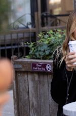 KELLY BENSIMON Out for Coffee with Her Dog in New York 10/14/2020