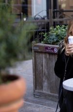 KELLY BENSIMON Out for Coffee with Her Dog in New York 10/14/2020