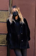 KELLY BENSIMON Out for Coffee with Her Dog in New York 10/14/2020