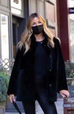 KELLY BENSIMON Out for Coffee with Her Dog in New York 10/14/2020