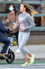 KELLY BENSIMON Out Joging in New York 10/11/2020