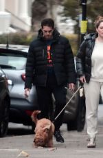 KELLY BROOK and Jeremy Parisi Out with Their Dog in London 10/10/2020