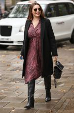 KELLY BROOK Arrive at Heart Radio in London 10/12/2020