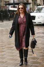 KELLY BROOK Arrive at Heart Radio in London 10/12/2020