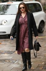 KELLY BROOK Arrive at Heart Radio in London 10/12/2020
