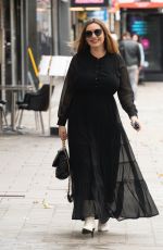 KELLY BROOK Arrives at Global Radio in London 10/05/2020