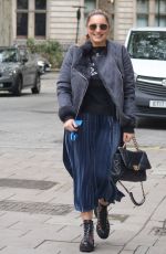 KELLY BROOK Arrives at Global Radio in London 10/15/2020