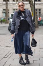 KELLY BROOK Arrives at Global Radio in London 10/15/2020