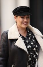 KELLY BROOK Arrives at Heart Radio in London 10/07/2020