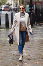 KELLY BROOK Arrives at Heart Radio in London 10/13/2020