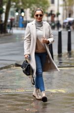 KELLY BROOK Arrives at Heart Radio in London 10/13/2020