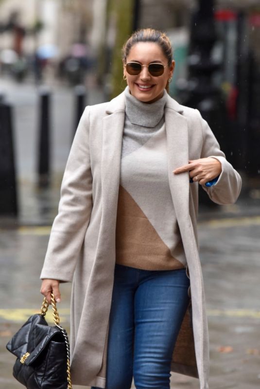 KELLY BROOK Arrives at Heart Radio in London 10/13/2020