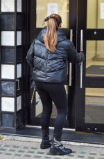 KELLY BROOK Arrives at Heart Radio in London 10/20/2020