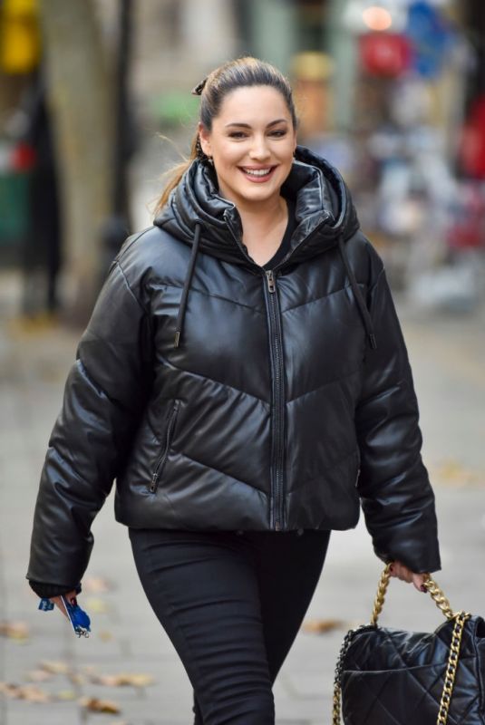 KELLY BROOK Arrives at Heart Radio in London 10/20/2020