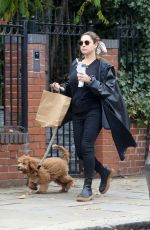 KELLY BROOK Out with Her Dog in Hampstead 10/22/2020