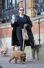 KELLY BROOK Out with Her Dog in Hampstead 10/22/2020