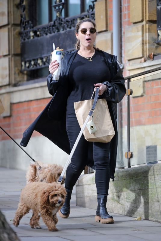 KELLY BROOK Out with Her Dog in Hampstead 10/22/2020