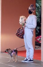 KELLY OSBOURNE Out with Her Dogs in Beverly Hills 10/26/2020