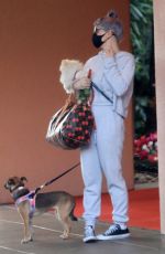 KELLY OSBOURNE Out with Her Dogs in Beverly Hills 10/26/2020