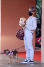 KELLY OSBOURNE Out with Her Dogs in Beverly Hills 10/26/2020