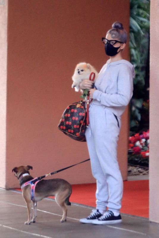 KELLY OSBOURNE Out with Her Dogs in Beverly Hills 10/26/2020