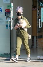 KELLY OSBOURNE Picks Up her Dog from Groomer in Los Angeles 10/22/2020