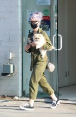 KELLY OSBOURNE Picks Up her Dog from Groomer in Los Angeles 10/22/2020