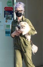 KELLY OSBOURNE Picks Up her Dog from Groomer in Los Angeles 10/22/2020