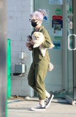 KELLY OSBOURNE Picks Up her Dog from Groomer in Los Angeles 10/22/2020