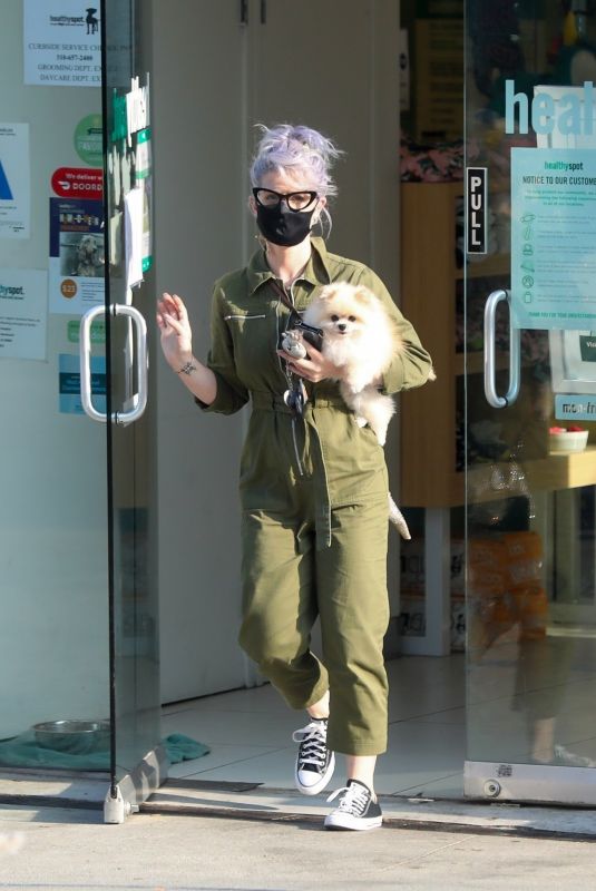 KELLY OSBOURNE Picks Up her Dog from Groomer in Los Angeles 10/22/2020